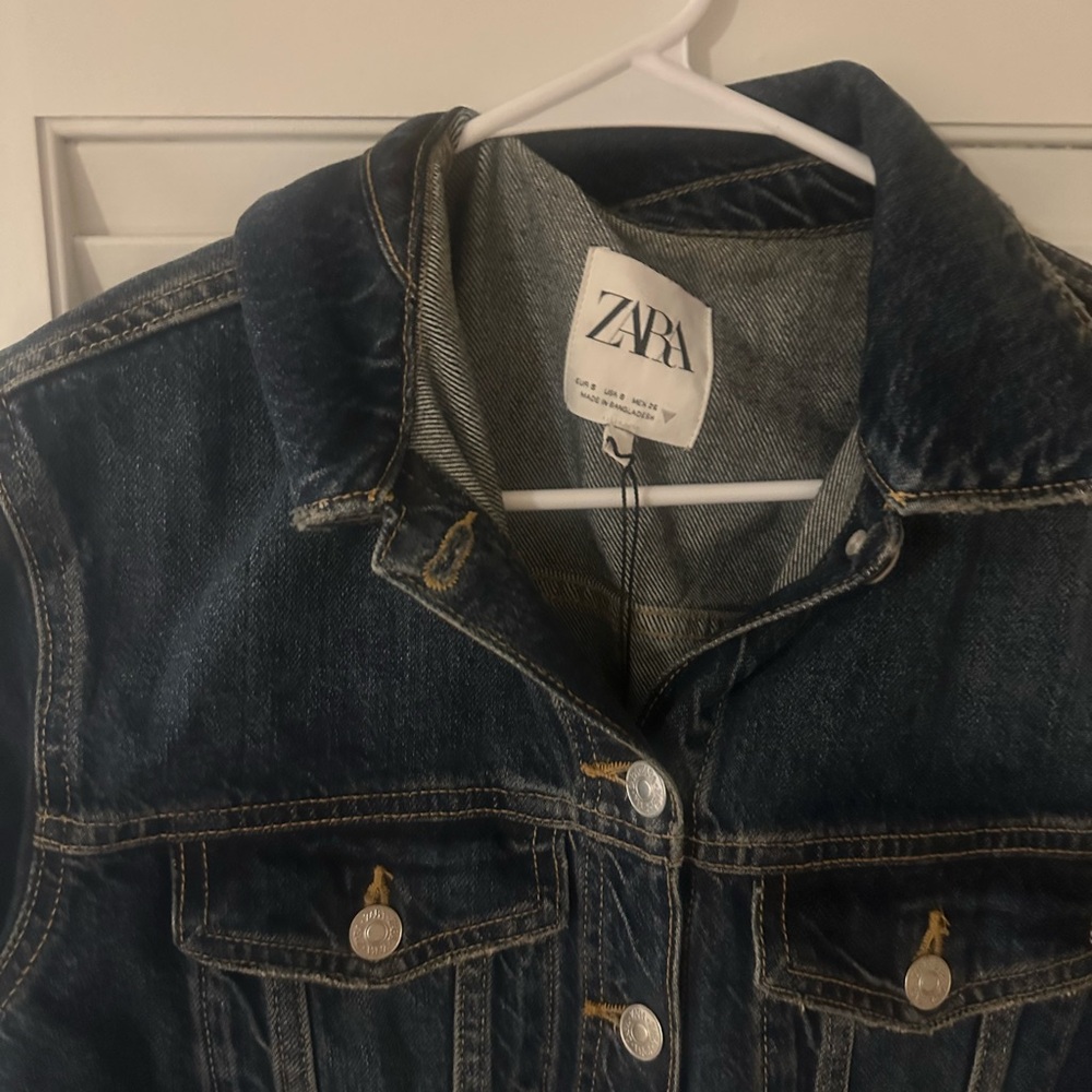 Brand new Zara Dark Blue Denim Jumpsuit - Picture 8 of 11